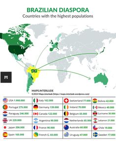 the world map shows countries with highest populations