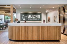 Goodskin Dermatology Clinic is an adaptive reuse that works with the existing structure. Scott Edwards Architecture shapes the interior flow to harmonize with multiple rooflines and to be responsive to human experience. The interior’s clean and modern aesthetic is spa-like and embraces biophilic materials, soothing colors, and art and wallcoverings that echo nature. #healthcarearchitecture #healthcare #healthcareinteriordesign #medicalclinicdesigninteriors #clinicdesign #clinicinteriordesign Cabinet Medical