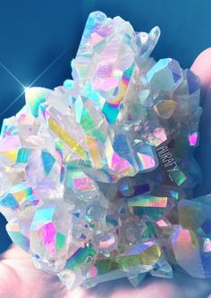 Metallic Objects, Rainbow Aura, Aura Crystals, Types Of Crystals, Angel Aura Quartz