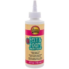 a bottle of felt and foam tack glue