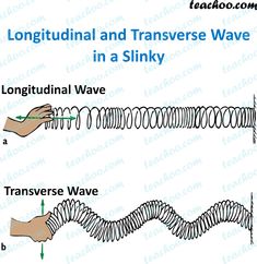 the diagram shows how long and transverse waves are connected to each other in a sinky