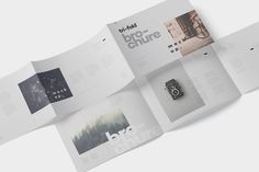 an open brochure with photos and text on it