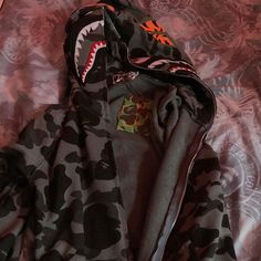 Grey Bape Hoodie, Scary Photos, Image Swag, Winter Jacket Men