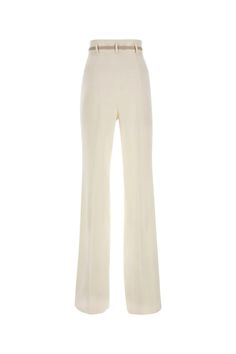 71% Triacetate, 29% Polyester Belt: 100% Polyester Belt: 100% Polyurethane Sleek Wide-leg Silk Pants, Sleek Silk Wide-leg Pants, Sleek Silk High-waisted Wide Leg Pants, Luxury Wide Leg Silk Pants, Sleek Silk Trousers, Sleek Silk Straight Pants, Luxury Silk Wide Leg Bottoms, Sleek Silk Straight Leg Pants, Elegant Straight Silk Pants