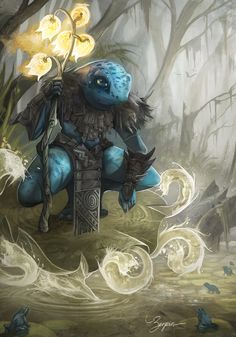 Frog People Art, Frog Humanoid, Fantasy Frog, Dnd Races, Paintings And Drawings, Fantasy Races, Dungeons And Dragons Characters, Dnd Art, Bristle Brush