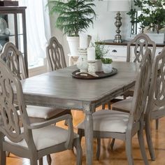 the dining room table has been cleaned and is ready to be used