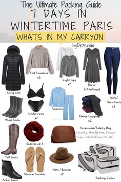 the ultimate packing guide for winter time in paris, what's in my carry on