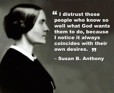 susan b anthony quote about people who know what they want to do, and how it's important