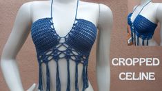 Fashion Designs, Top Cropped, Top Crop, Crochet Fashion, Crop Top, Crop Tops, Crochet, Fashion Design, Design