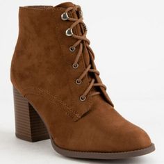 Chestnut Suede Chunky Heel Booties With Zipper On The Side Suede Booties Outfit, Short Cowboy Boots, Leopard Print Sandals, Brown Cowboy Boots, Everyday Boots, Chunky Heel Booties, Platform Boots Chunky, Booties Outfit, Women Platform Sandals