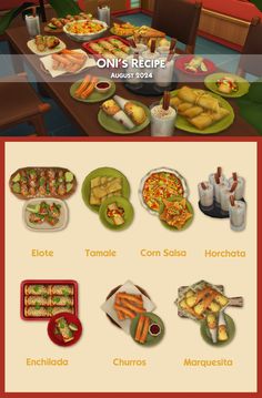 the menu for a restaurant is shown in this screenshoter image, and it shows different