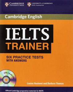 the cambridge english ielts trainer book with answers and practice guide, includes six practice tests