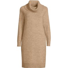 Thanks to the super soft and lofty yarns, this stylish yet cozy dress will be your cold weather go-to when you want to dress up but also keep warm. The drapey cowl neck will keep away the chill, while the ribbed texture of the cuffs and hem add a touch of style. Cowl Neck Sweater Dress, Cozy Dress, Cowl Neck Sweater, Fall Style, Lands End, Clothing Ideas, Keep Warm, Cowl Neck, Happily Ever After