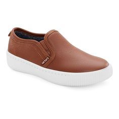 Give your little one's wardrobe a stylish refresh with these slip-on shoes from Carter's.Click this FOOTWEAR GUIDE to find the perfect fit and more! Give your little one's wardrobe a stylish refresh with these slip-on shoes from Carter's.Click this FOOTWEAR GUIDE to find the perfect fit and more! FEATURES Classic faux leather upper Slip-on styling for easy on & offDETAILS Polyurethane upper Polyester lining TPR midsole TPR outsole Round toe Slip-on 0.5-in. heel Spot clean Imported Size: 6 T. Col Casual Slip On Shoes, Carter Kids, Boys Casual, Shoe Size Chart, Toddler Sizes, Toddler Boys, Cool Kids, Slip On Shoes, Athletic Shoes