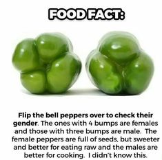 two green peppers sitting next to each other on top of a white sheet with the caption