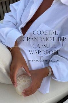 Coastal grandmother capsule wardrobe Florida Wardrobe Capsule, Coastal Grandmother Wardrobe, Grandmother Coastal Style, Summer Wardrobe Essentials 2024, Coastal Grandmother Fashion, Coastal Grandmother Capsule Wardrobe, Coastal Grandma Outfits Summer, Winter Coastal Grandmother, Plus Size Coastal Grandmother