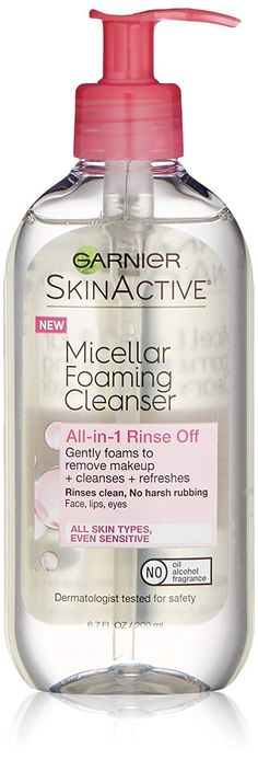 Garnier Micellar Cleansing Water, Garnier Skinactive, Gentle Face Wash, Oily Skin Care Routine, Cleanser For Oily Skin, Acne Cleansers, Foaming Facial Cleanser, Foaming Face Wash