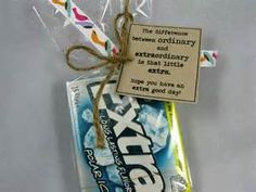 a pack of toothpaste wrapped in cellophane and tied with twine