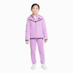 Kid's Nike Sportswear Tech Fleece Outfit - Color: Violet Shock - Tops and Bottoms USA - Tech Fleece Outfit, Jacket And Pants Set, Clothing Nike, Fleece Outfit, Nike Sportswear Tech Fleece, Kids Sportswear, Nike Tracksuit, Adidas Tracksuit, Nike Tech Fleece