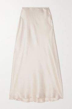 Loro Piana's 'Simona' slip skirt has been made in Italy from lustrous silk-satin that gently skims your figure before flaring out slightly at the hem. It sits at the waist and is dyed a versatile 'Soya Milk' shade that goes with nearly anything, especially contrasting black. Satin Midi Skirt, Cream Silk, Luxury Women Fashion, Slip Skirt, Loro Piana, Silk Skirt, Clothes Collection, Net A Porter, Silk Satin