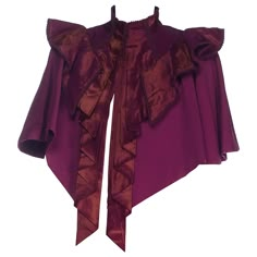 For Sale on 1stDibs - 1890S Purple Wool Victorian With Taffeta Cape Victorian Accessories, Victorian Era Fashion, Victorian Clothing, Historical Dresses, Fantasy Clothing, Fantasy Fashion, Historical Clothing, Character Outfits, Historical Fashion