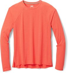 REI Co-op Swiftland Long-Sleeve Running T-Shirt - Women's | REI Co-op Long Sleeve Athletic Shirt, Running Tights Women, Running Hoodie, Long Trail, Rain Jacket Women, Running Shorts Women, Shirts Long Sleeve, Womens Sleeveless Tops, Amaranth