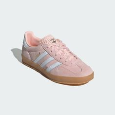 adidas Gazelle Indoor Shoes - Pink | Free Shipping with adiClub | adidas US Adidas Pink Shoes, Adidas Shoes Pink, Gazelles Adidas, Adidas Pink Gazelle, Pink Adidas Gazelle, Green And Pink Adidas Gazelle, Light Pink Gazelle, Gazelle Indoor Shoes, Light Pink Adidas Gazelle