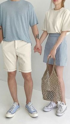 Outfit Couple Ideas, Couple Outfit Casual, Couple Outfits Ideas, Outfits Parejas, Couple Clothes Matching, Matching Outfits Couples, Outfit Matching Couple, Couple Clothes Matching Outfits, Couple Style Casual