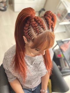 Pigtails With Braids, Braided Hair With Bangs, Ancient Wizard, Dwarven Warrior, Braided Pigtails, Halloween Costumes 2022, Kanekalon Hairstyles, Beautiful Braided Hair