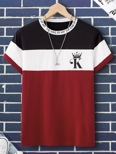 Gents T Shirts, Masculine Clothing, Mens Polo T Shirts, Stylish Shirts Men, Tshirt Design Men, Polo Design, Color Block Tee, Polo T Shirts, Aesthetic Shirts