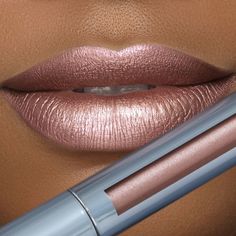 Metallic Liquid Lipstick, Shimmer Lipstick, Random Products, Metallic Lips, Long Stiletto, Soften Lips, Color Makeup, Makeup Idea, Long Wear Lipstick