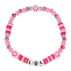 Inspirational, confident and kind, our new Colorful Words kids bracelet collection helps children express themselves in a positive, fun manner. Boasting our signature stretch construction, these enchanting adornments feature our popular mini-crystals with multiple sayings and expressions perfect for the younger crowd. Personalized Pink Novelty Bracelets, Personalized Pink Novelty Friendship Bracelets, Novelty Pink Personalized Friendship Bracelets, Novelty Personalized Pink Friendship Bracelets, Pink Novelty Stretch Bracelet For Birthday, Novelty Pink Stretch Bracelet For Birthday, Inspirational Pink Stretch Bracelet As Gift, Inspirational Pink Stretch Bracelet As A Gift, Pink Personalized Novelty Stretch Bracelet