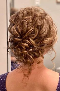 Updos For Fine Curly Hair, Bridal Updos For Curly Hair, Naturally Wavy Updo, Short Hair Wedding Styles Mob, Updos For Long Curly Hair Natural Curls, Christmas Updos For Medium Length Hair, Mother Of The Bride Hair Curly, Medium Curly Hair Updo, Mob Updos