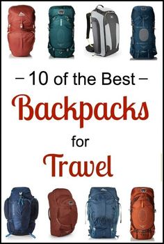 Looking for a travel backpack? Check out this list of 10 travel backpacks from the most popular backpack brands Backpacks For Travel, Best Backpacks, Best Travel Backpack, Travel Backpacks, Travel Gadgets, Backpacking Tips, Backpack Brands, Backpacking Travel, Packing Tips For Travel