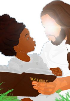 Black Christian Art, Jesus Christ Illustration, Melanin Art, Gods Princess, Bible Verses Kjv, Powerful Bible Verses, Christian Posters, Christian Pictures, Jesus Painting