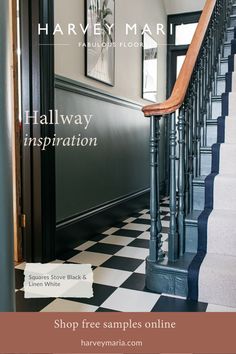 Looking for hallway ideas? In need of new hallway tiles that are low maintenance, easy to clean and super stylish all at once? Our range of LVT flooring is ideal for a hallway, and checkerboard flooring is perfect for creating contrast and visual interest in narrow spaces. Whether you’re dreaming of a chic Parisian look or a bold, contemporary vibe, black and white checkerboard floors are the perfect choice to elevate your entryway. Free samples available online.