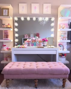 Teen Room Designs, Makeup Room Decor, Vanity Room, Makeup Rooms, Glam Room, Vanity Ideas