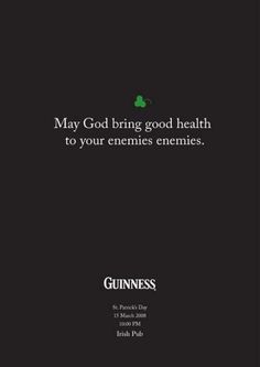 a black background with the words, may god bring good health to your enemies energies