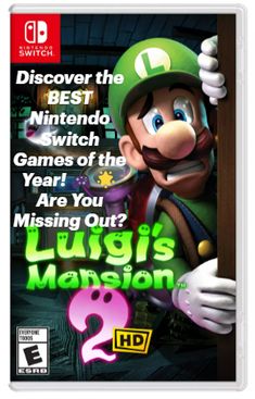 the game cover for luigi's mansion 2