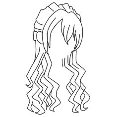 Simple Anime Hair, Female Drawing Hair, Kny Oc Base Hair, Demon Slayer Oc Hair, Demon Slayer Hair Styles