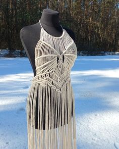 This Womens Dresses item by TopMacrameDesigns has 10 favorites from Etsy shoppers. Ships from Ukraine. Listed on Dec 6, 2022 Macrame Wedding Dress, Macrame Dresses, Dress Design Ideas, Macrame Top, Macrame Clothes, Unique Macrame, Macrame Crochet, Vintage Party Dress, Vintage Party Dresses