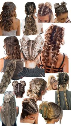 Hairstyle Summer 2024, Hairstyles For Medium Length Hair Braids, Lake Hairstyles, Hairstyles For Mid Length Hair, Western Hair Styles, Unique Braided Hairstyles, Fantasy Universe, Softball Hairstyles