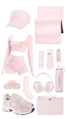 Gymwear Outfits, Pink Pilates, Trening Abs, Lazy Day Outfits, Sporty Outfits