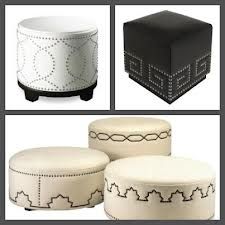 four different types of stools and ottomans