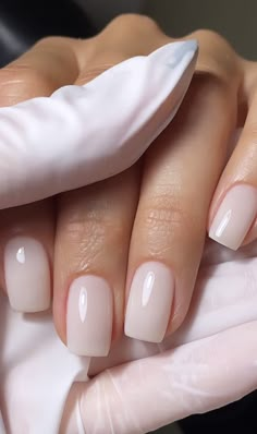 Natural Nails Manicure, Milky Nails, Casual Nails, Neutral Nails, Perfect Nails, Nude Nails