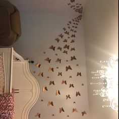 3D Butterfly Wall Art Decal Set of 80 in Blue Butterflies | Etsy 3d Butterfly Art, Girls Room Paint, 3d Wall Decor, Large Paper Flowers, Butterfly Canvas, Barn Decor, Home Decor Sets