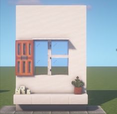 Minecraft Window Shutters, Cat Cafe Minecraft, Minecraft Window, Interior Minecraft, Modern Minecraft Houses, Minecraft Steampunk, Minecraft Shaders, Minecraft Interior, Minecraft House Plans