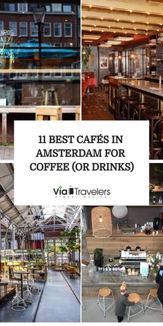 Collage of various cozy cafes in Amsterdam, showcasing interiors with warm lighting, comfortable seating, and inviting decor. Best Cafes In Amsterdam, Cafes In Amsterdam, Triple Decker Sandwich, Amsterdam Coffee Shop, Amsterdam Cafe, Amsterdam Vacation, Coffee Business, House Blend, Best Coffee Shop