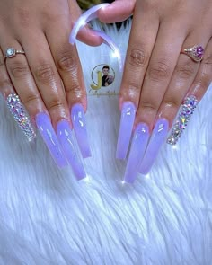 Acrylic Square Nails, Purple Acrylic, Drip Nails, Claw Nails, Purple Nail, Cute Acrylic Nail Designs, Exotic Nails