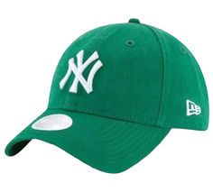 the new york yankees'logo on a green hat